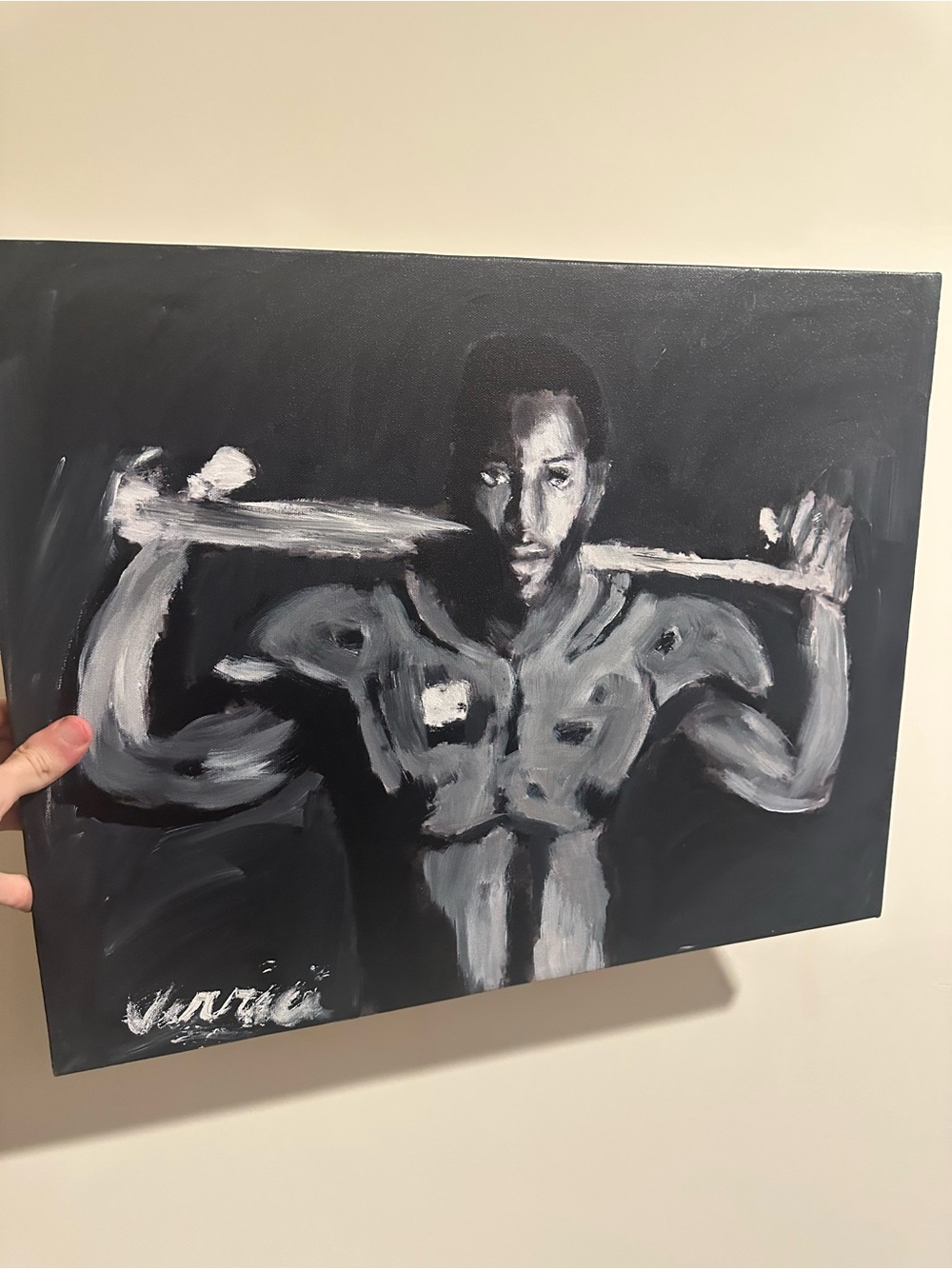 Bo Jackson Original Portrait Painting 16x20 canvas